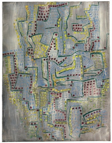 Alice Rahon

Le quartier grenat (The Garnet District), 1942&amp;nbsp;

Graphite on paper

25 11/16 x 20 in (65.28 x 50.8 cm)