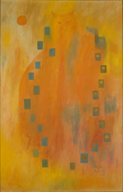 Alice Rahon

Alborada del gato (Dawn of the Cat), 1957

Oil on canvas

39 x 25 3/5 in (99 x 65 cm)