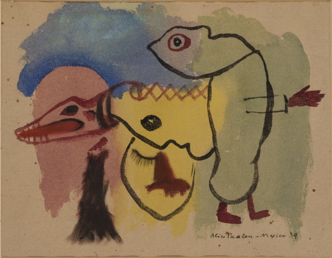 Alice Rahon

Le Shaman,&amp;nbsp;1939

Watercolor on paper

7 7/8 x 9 7/8 in (20 x 25 cm)