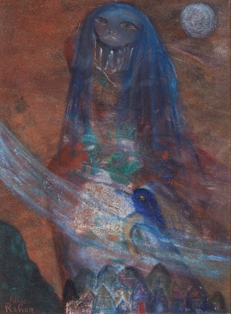 Alice Rahon

Una gigante llamada soledad (A Giant Called Solitude), 1975

Oil and sand on canvas

15 3/4 x 11 13/16 in (40 x 30 cm)