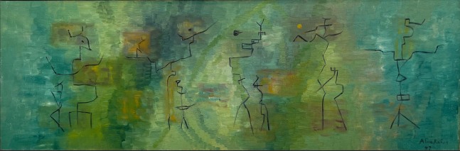 Alice Rahon&amp;nbsp;

Untitled, 1947

Oil on canvas

11 1/4 x 33 1/2 in (28.6 x 85.1 cm)

Lucid Art Foundation, Inverness, California, United States