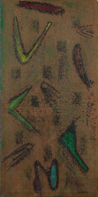 Alice Rahon

Abstraction, 1961

Oil and sand on board

16 x 8 in (40.4 x 20.3 cm)