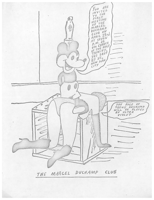 Ray Johnson,&amp;nbsp;Untitled (The Marcel Duchamp Club),&amp;nbsp;1971+, Mail art photocopy