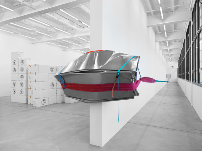 Installation view of Matias Faldbakken sculpture installation exhibition