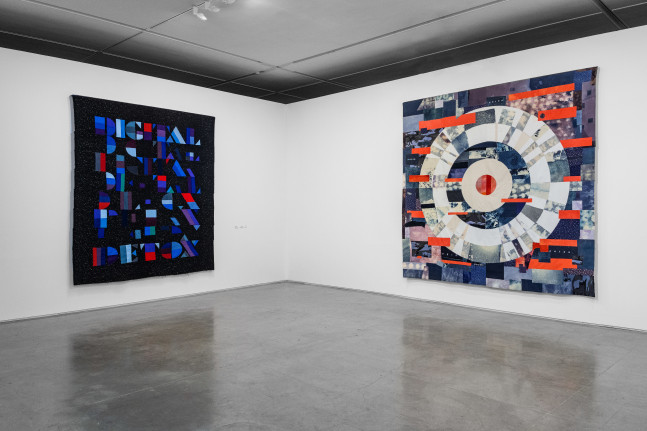 installation view of works by Doug Aitken