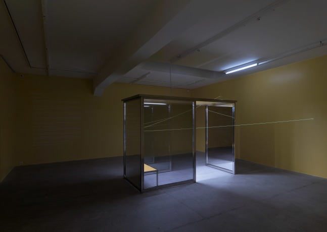 Installation view of Angela Bulloch sculpture and installation exhibition