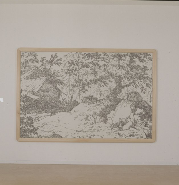 Installation view of painting by Ugo Rondinone