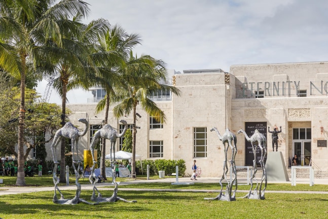 Installation view of sculptures by Jean-Marie Appriou