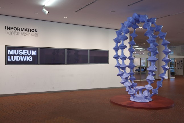 Installation view of works by Franz West