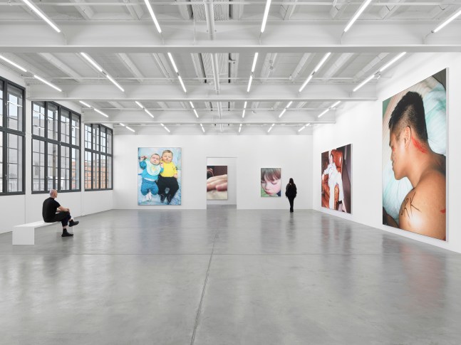 Installation view, Steven Shearer, The Golden Recline, Galerie Eva Presenhuber, Maag Areal, Zurich, 2025