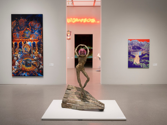 Installation view, Jean-Marie Appriou, Eccentric &amp;ndash; Aesthetics of Freedom, Pinakothek der Moderne, Munich, 2024