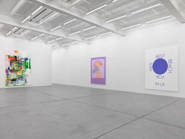 Installation view of Michael Williams paintings exhibition