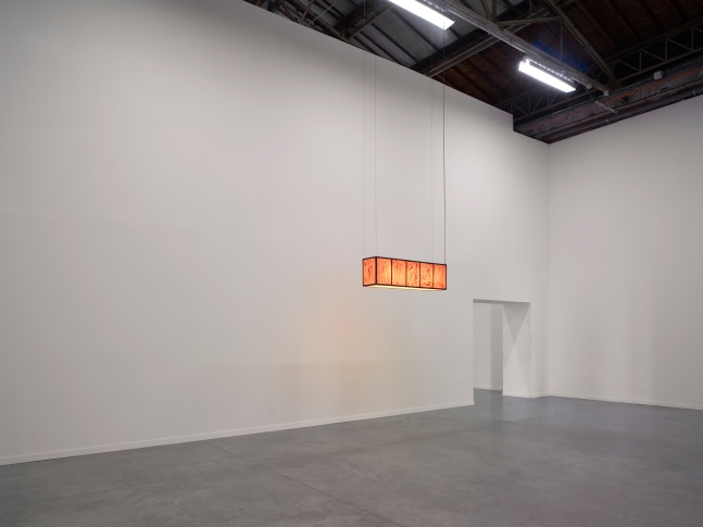 Installation view of sculptures by Valentin Carron