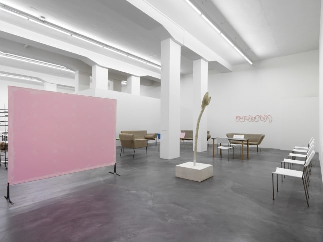 Installation view of Franz West furniture works exhibition