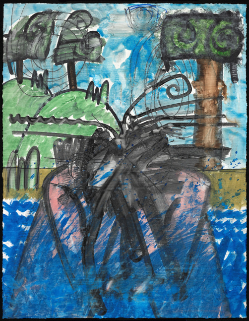 monotype by Carroll Dunham