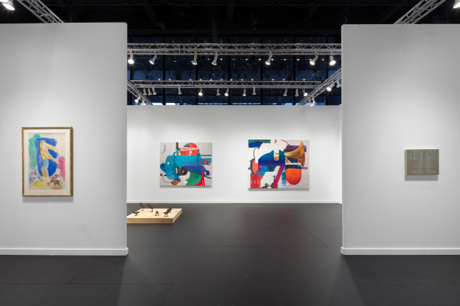 Installation view of works by various artists