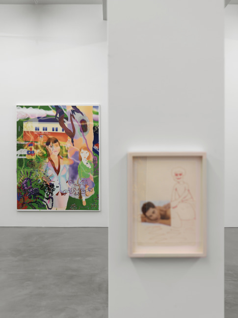 Installation view of Michael Williams paintings exhibition