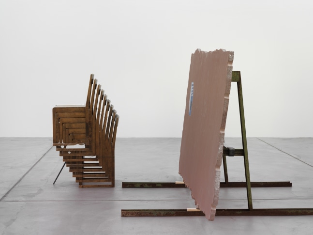 Installation view of Matias Faldbakken sculpture installation exhibition