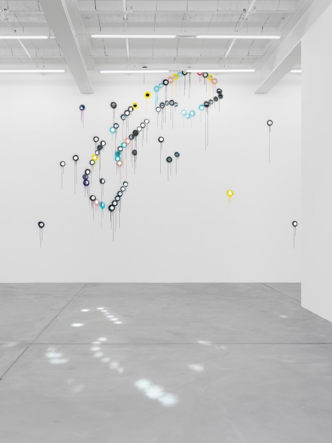 Installation view of Mark Handforth sculptures exhibition