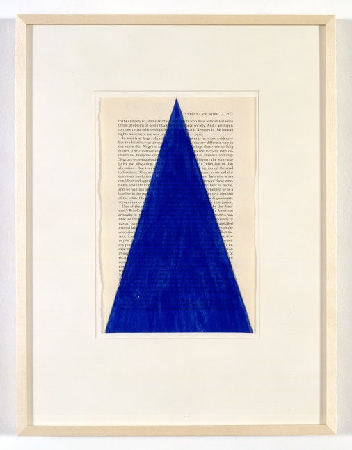 Framed work on paper by Tim Rollins and K.O.S.