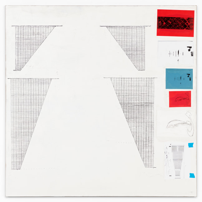 CANVAS #121 (Sail / Poems by Poe)

2024

Pencil, charcoal, photocopy and paper on gesso on canvas

152.5 x 152.5 cm / 60 x 60 in

&amp;copy; Matias Faldbakken