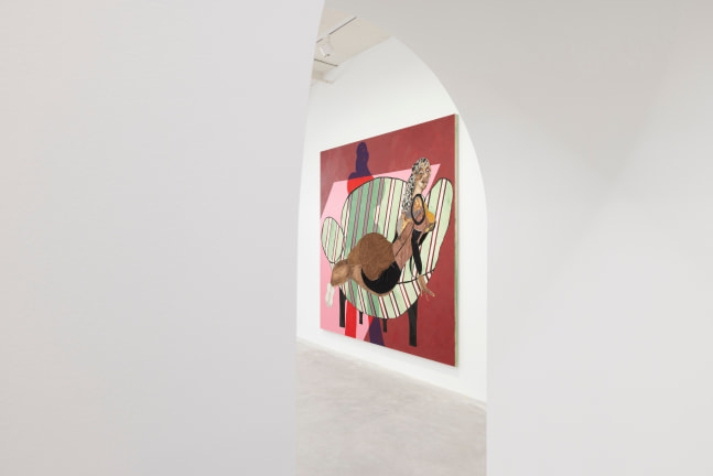 Installation view, Tschabalala Self, The Illusion of the Self, Longlati Foundation, Shanghai, 2025