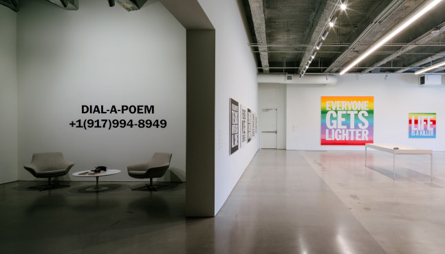 Installation view, John Giorno, No Nostalgia, Marciano Art Foundation, Los Angeles, 2025