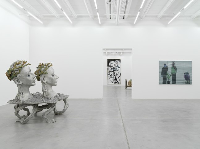 Installation view of works by various artists