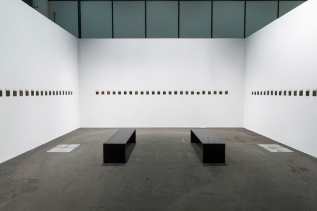 Installation view of paintings by Tim Rollins and K.O.S.