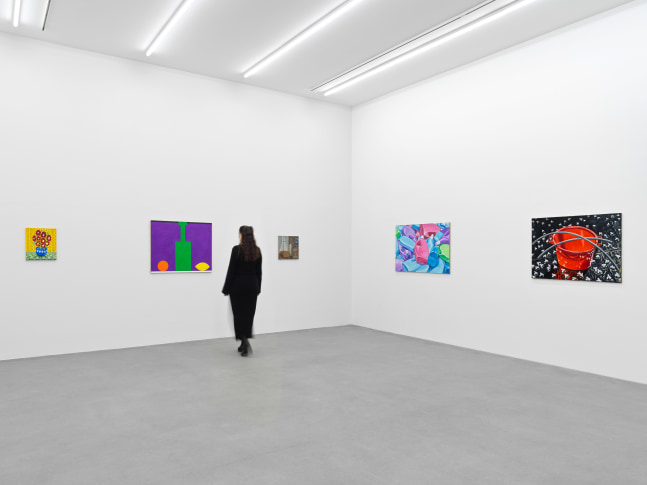 Installation view, Jean-Fr&amp;eacute;d&amp;eacute;ric Schnyder, &amp;OElig;L AUF LEINWAND, Galerie Eva Presenhuber, Waldmannstrasse, Zurich, 2024