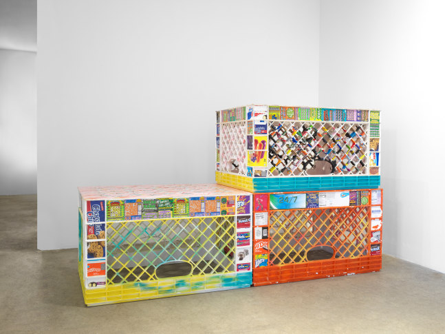 Installation view, Tschabalala Self, Bodega Run, Swiss Institute, New York, 2024
