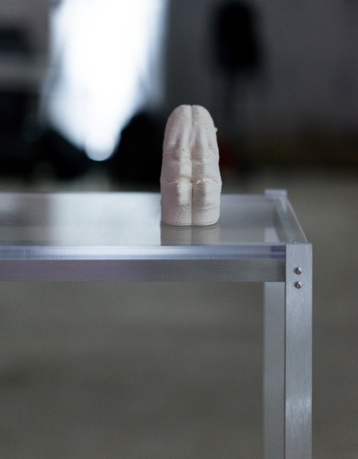 Installation view of sculptures by Matthew Angelo Harrison