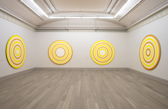 Installation view of works by Ugo Rondinone