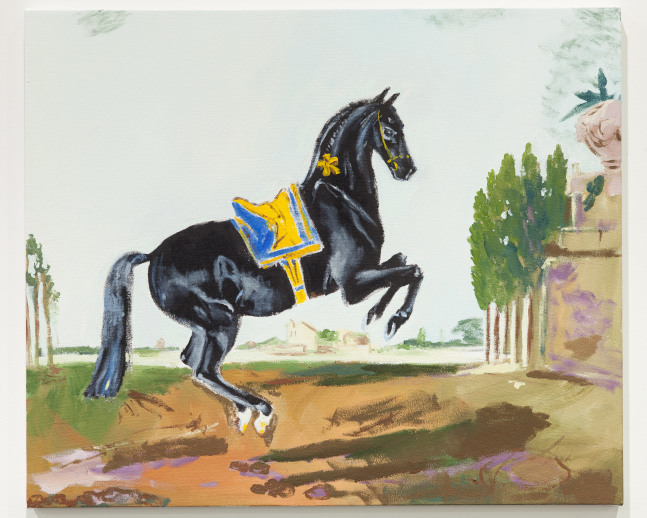 work image of painting by Karen Kilimnik