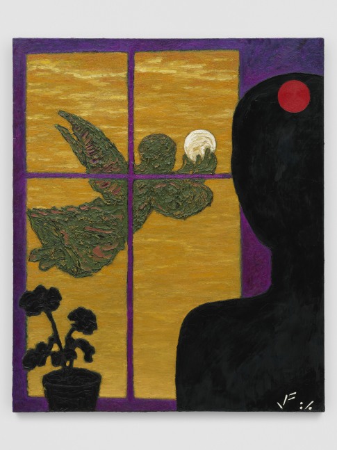 387 Am Fenster

1986

Oil on canvas

120 x 100 cm / 47 1/4 x 39 3/8 in

&amp;copy; Jean-Fr&amp;eacute;d&amp;eacute;ric Schnyder