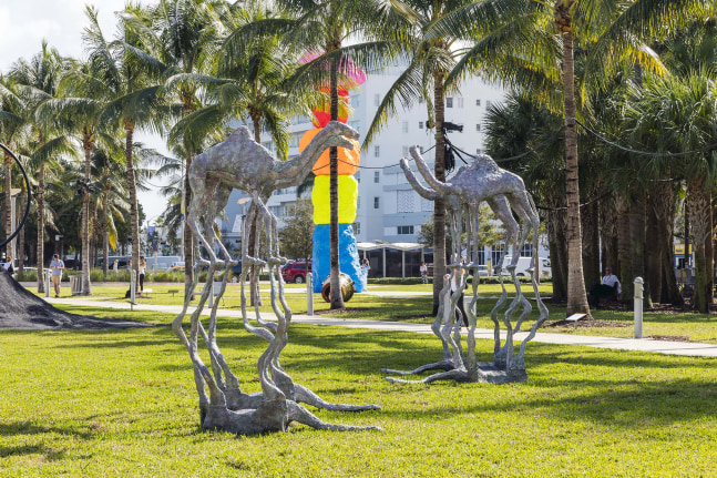 Installation view of sculptures by Jean-Marie Appriou