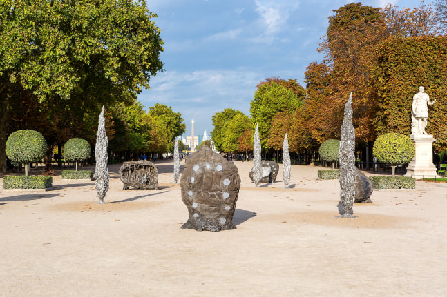 Installation view of sculptures by Jean-Marie Appriou