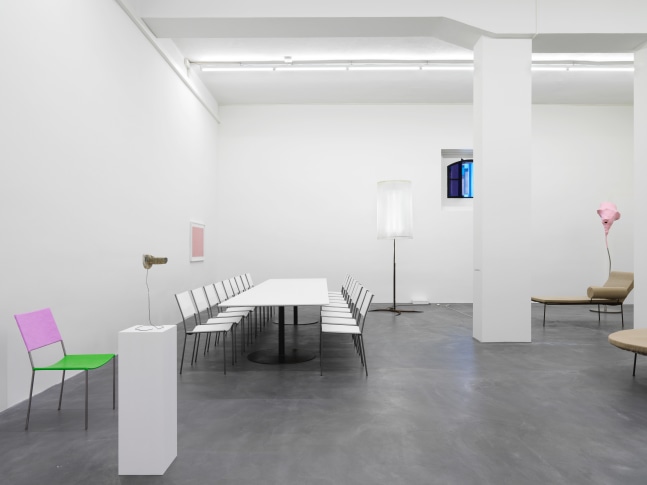 Installation view of Franz West furniture works exhibition