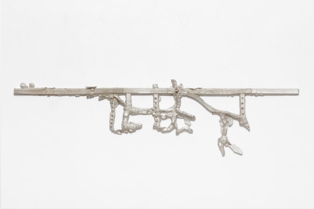 DEBET

2024

Sand cast pewter

32 x 118 cm / 12 5/8 x 46 1/2 in

&amp;copy; Matias Faldbakken