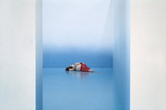 Installation view of sculptures by Ugo Rondinone