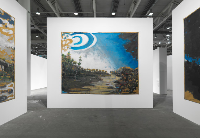 Installation view of paintings by Verne Dawson