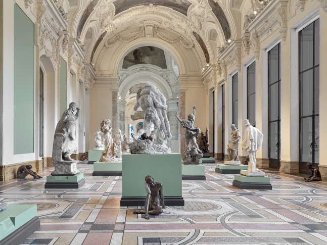 installation view of works by Ugo Rondinone