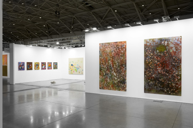 Installation view of works by various artists