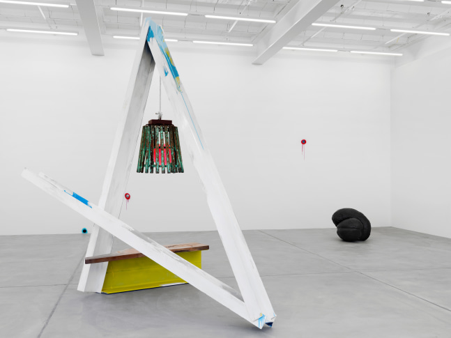 Installation view of Mark Handforth sculptures exhibition