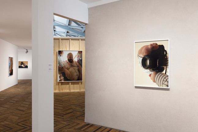 Installation view of photographs by Torbjørn Rødland
