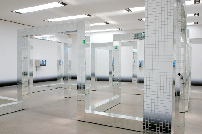 Installation view of sculptures by Ugo Rondinone