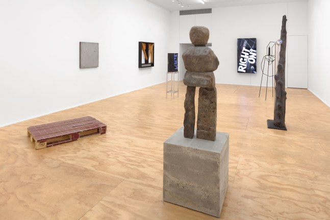 installation view of works by various artists
