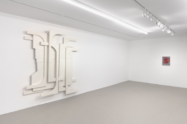 installation view of works by Wyatt Kahn