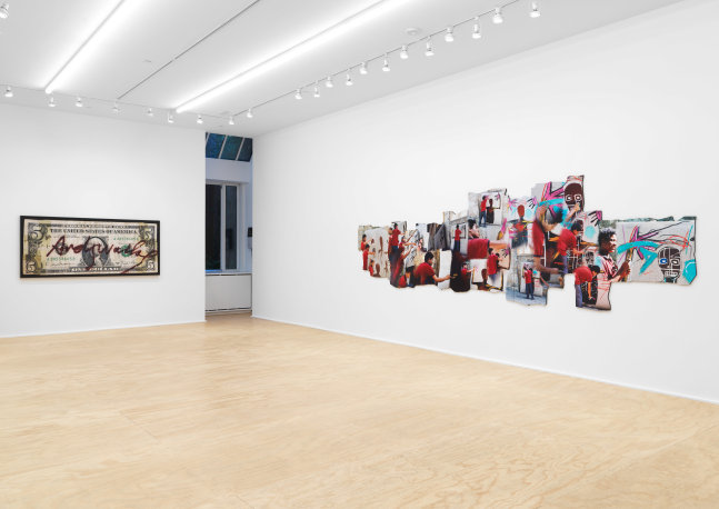 Installation view of photographs by Lee Jaffe