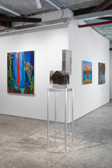 Installation view, Jean-Marie Appriou, Martin Boyce, Austin Eddy, Amy Feldman, Louisa Gagliardi, Matthew Angelo Harrison, Shara Hughes, Wyatt Kahn, Sofia Mitsola, Chemu Ng&amp;rsquo;Ok, Tobias Pils, Tschabalala Self, Sue Williams, Galerie Eva Presenhuber, Taxa, Seoul, 2023
&amp;copy; the artists
Courtesy the artists and Galerie Eva Presenhuber, Zurich / Vienna
Photo: Sebastiano Pellion di Persano